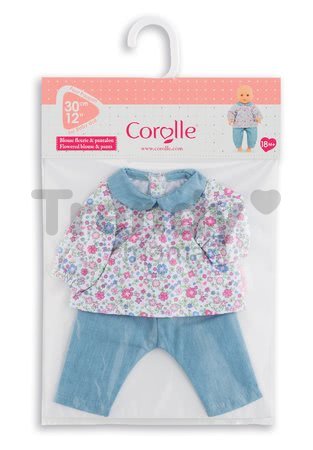 Oblečenie Blouse Flower & Pants Corolle pre 30 cm bábiku od 18 mes