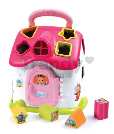 Didaktický domček Cotoons Smoby vkladací so zvukom a svetlom modrý od 12 mes