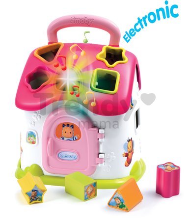 Didaktický domček Cotoons Smoby vkladací so zvukom a svetlom modrý od 12 mes