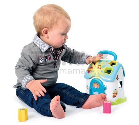 Didaktický domček Cotoons Smoby vkladací so zvukom a svetlom modrý od 12 mes