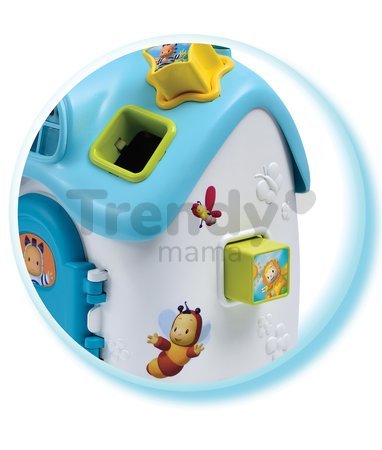 Didaktický domček Cotoons Smoby vkladací so zvukom a svetlom modrý od 12 mes