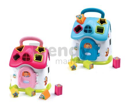 Didaktický domček Cotoons Smoby vkladací so zvukom a svetlom modrý od 12 mes