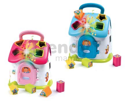 Didaktický domček Cotoons Smoby vkladací so zvukom a svetlom modrý od 12 mes