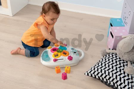 Chodítko s didaktickým kufríkom Trott Cotoons 2v1 Smoby so zvukom a svetlom a 8 funkciami od 12 mes
