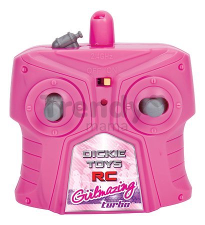 Autíčko na diaľkové ovládanie RC Jeep Wrangler Girlmazing Jada ružové s nálepkami dĺžka 30 cm 1:16 od 6 rokov