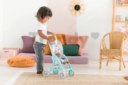 Kočík Stroller Mint Mon Grand Poupon Corolle so sklápacou strieškou pre 30 cm bábiku od 18 mes