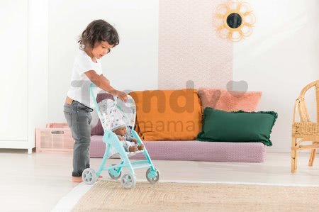 Kočík Stroller Mint Mon Grand Poupon Corolle so sklápacou strieškou pre 30 cm bábiku od 18 mes