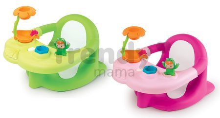 Sedátko do vody Žába Cotoons Smoby s květinkou zelené/růžové od 6 měsíců