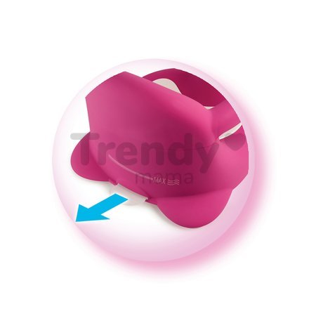Sedátko do vody Žaba Cotoons Smoby s kvetinkou ružové od 6 mes