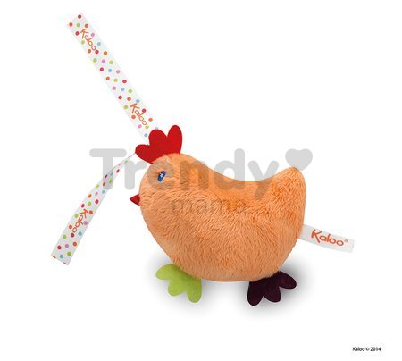 Plyšové kuriatko Colors-Mini Musicals Kaloo 12 cm pre najmenších oranžové