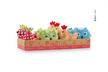 Plyšová sovička Colors-Mini Musicals Kaloo 12 cm pre najmenších zelená