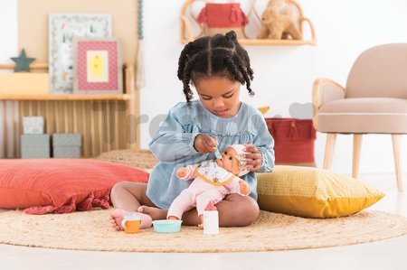 Obedová súprava s podbradníkom Mealtime Set Corolle pre 30 cm bábiku 5 doplnkov od 18 mes