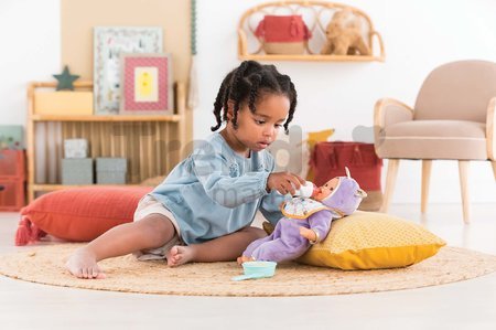 Obedová súprava s podbradníkom Mealtime Set Corolle pre 30 cm bábiku 5 doplnkov od 18 mes