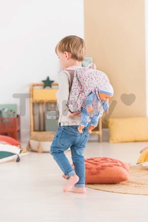 Batoh s klokankou Floral Corolle pre 30 cm bábiku nastaviteľné ramienka