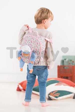 Batoh s klokankou Floral Corolle pre 30 cm bábiku nastaviteľné ramienka