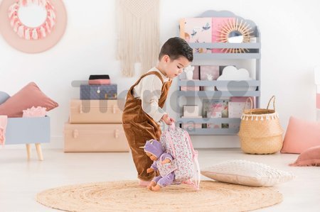 Batoh s klokankou Floral Corolle pre 30 cm bábiku nastaviteľné ramienka
