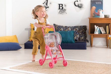 Športový kočík so sklápacou strieškou Stroller Floral Corolle pre 30 cm bábiku od 18 mes