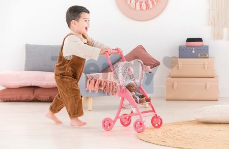 Športový kočík so sklápacou strieškou Stroller Floral Corolle pre 30 cm bábiku od 18 mes