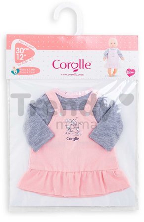 Oblečenie Dress & T-Shirt Bords de Loire Mon Premier Poupon Corolle pre 30 cm bábiku od 18 mes