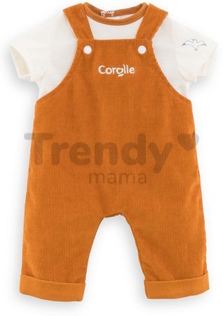 Oblečenie Velvet Overalls & T-Shirt Bords de Loire Mon Premier Poupon Corolle pre 30 cm bábiku od 18 mes