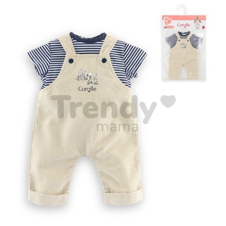 Oblečenie T-Shirt & Ecru Overalls Loire Riverside Mon Premier Poupon Corolle pre 30 cm bábiku od 18 mes