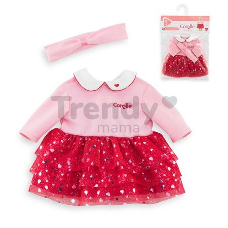 Oblečenie Dress & Headband Heart Petals Mon Premier Poupon Corolle pre 30 cm bábiku od 18 mes
