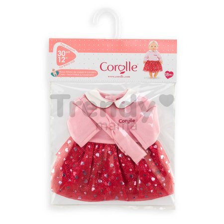 Oblečenie Dress & Headband Heart Petals Mon Premier Poupon Corolle pre 30 cm bábiku od 18 mes
