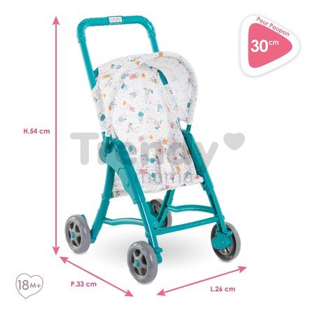 Kočík Stroller Bears Mon Grand Poupon Corolle so sklápacou strieškou pre 30 cm bábiku od 18 mes