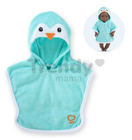 Župan pre bábiku Bathcape Penguin Mon Premier Poupon Corolle pre 30 cm bábiku od 18 mes