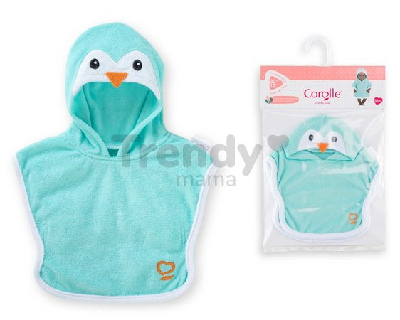 Župan pre bábiku Bathcape Penguin Mon Premier Poupon Corolle pre 30 cm bábiku od 18 mes