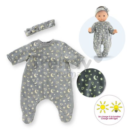 Pyžamo pre bábiku Pajamas & Headband Glow in the Dark Mon Premier Poupon Corolle pre 30 cm bábiku od 18 mes