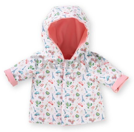 Pršiplášť pre bábiku Reversible Rain Coat A Weekend in Paris Mon Premier Poupon Corolle pre 30 cm bábiku od 18 mes
