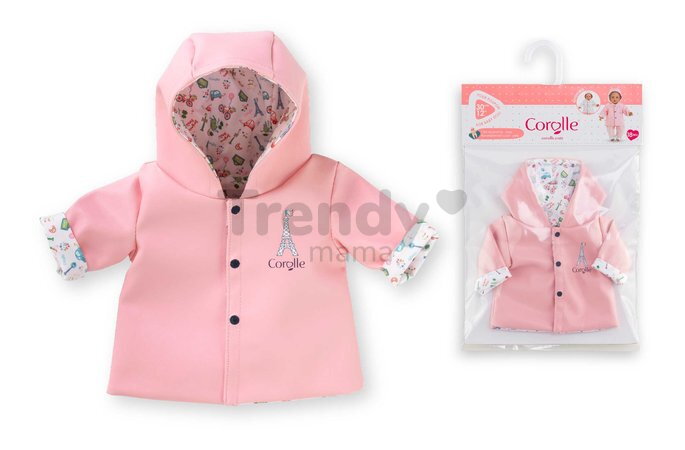 Pršiplášť pre bábiku Reversible Rain Coat A Weekend in Paris Mon Premier Poupon Corolle pre 30 cm bábiku od 18 mes