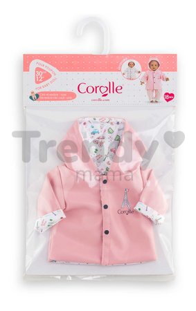Pršiplášť pre bábiku Reversible Rain Coat A Weekend in Paris Mon Premier Poupon Corolle pre 30 cm bábiku od 18 mes