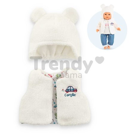 Vesta a čiapka pre bábiku Winter Set A Weekend in Paris Mon Premier Poupon Corolle pre 30 cm bábiku od 18 mes