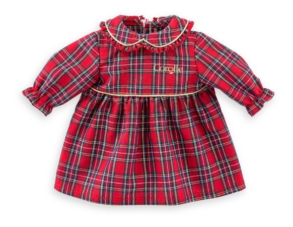 Šaty pre bábiku Dress Corolle Holidays Mon Premier Poupon Corolle vianočná edícia pre 30 cm bábiku od 18 mes