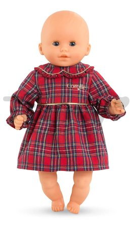 Šaty pre bábiku Dress Corolle Holidays Mon Premier Poupon Corolle vianočná edícia pre 30 cm bábiku od 18 mes