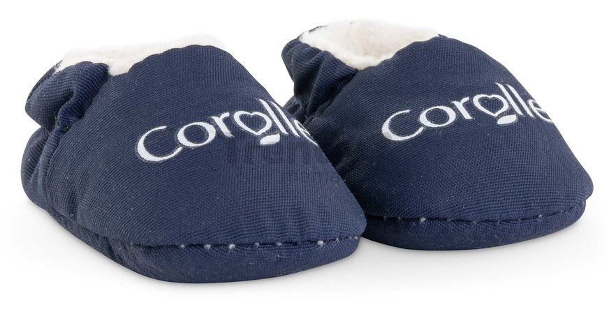 Papučky pre bábiku Navy Blue Slippers Mon Premier Poupon Corolle pre 30 cm bábiku