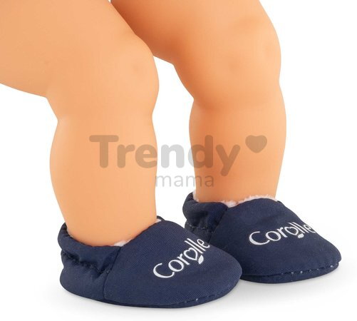 Papučky pre bábiku Navy Blue Slippers Mon Premier Poupon Corolle pre 30 cm bábiku