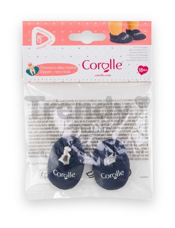 Papučky pre bábiku Navy Blue Slippers Mon Premier Poupon Corolle pre 30 cm bábiku