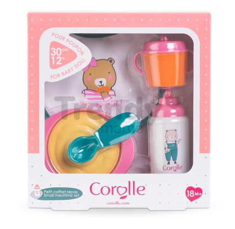 Obedová súprava pre bábiku Small Mealtime Set Corolle pre 30 cm bábiku 5 doplnkov od 18 mes