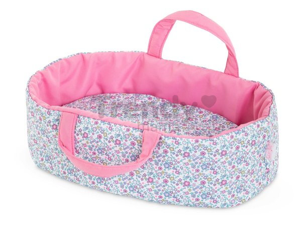 Prenosná postieľka pre bábiku Flowered Carry Bed Corolle pre 30 cm bábiku od 18 mes