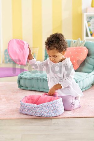 Prenosná postieľka pre bábiku Flowered Carry Bed Corolle pre 30 cm bábiku od 18 mes