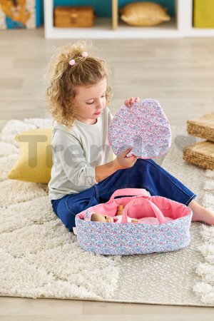Prenosná postieľka pre bábiku Flowered Carry Bed Corolle pre 30 cm bábiku od 18 mes