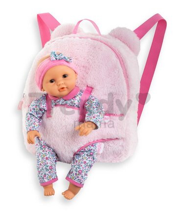 Batoh s klokankou Pink Plush Baby Doll Carrier Backpack Corolle pre 30 cm bábiku nastaviteľné popruhy