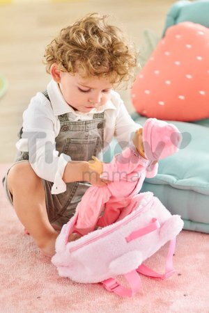 Batoh s klokankou Pink Plush Baby Doll Carrier Backpack Corolle pre 30 cm bábiku nastaviteľné popruhy