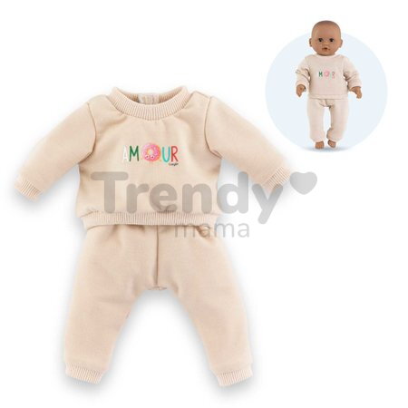 Tepláková súprava pre bábiku Beige Tracksuit Mon Premier Poupon Corolle pre 30 cm bábiku od 18 mes