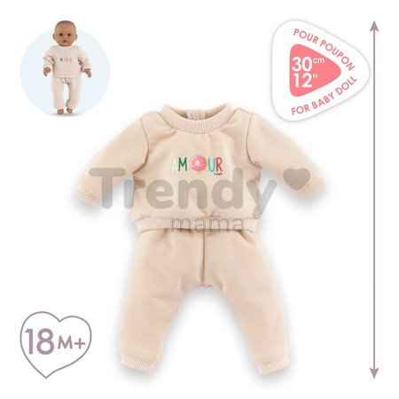 Tepláková súprava pre bábiku Beige Tracksuit Mon Premier Poupon Corolle pre 30 cm bábiku od 18 mes