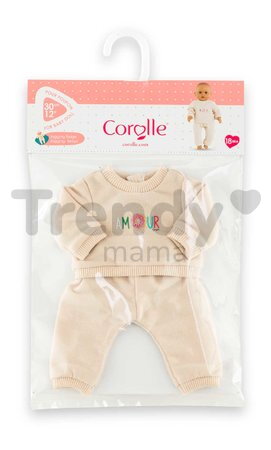 Tepláková súprava pre bábiku Beige Tracksuit Mon Premier Poupon Corolle pre 30 cm bábiku od 18 mes