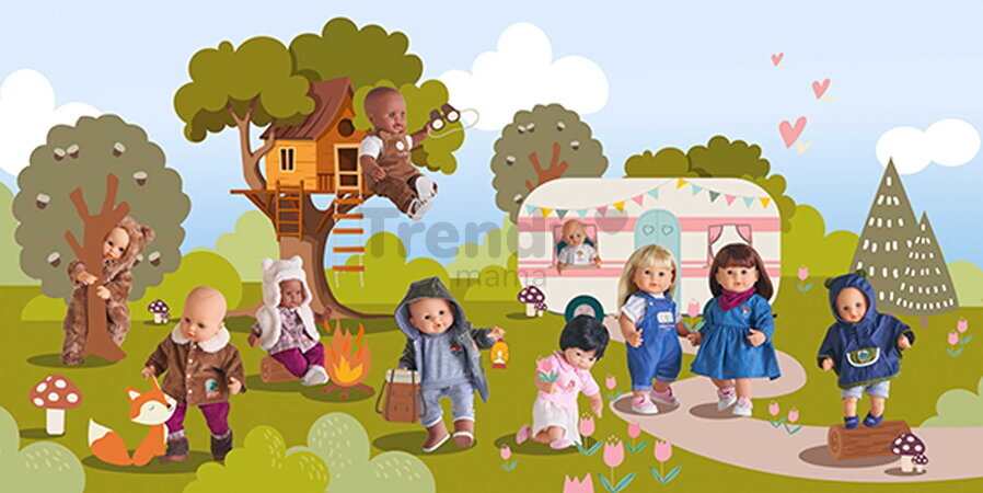 Kombinéza pre bábiku Bunting Brown Bear Mon Premier Poupon Corolle pre 30 cm bábiku od 18 mes